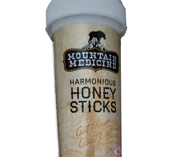 Mountain Medicine Harmonious Honey Sticks review 500mg THC / 35mg CBD