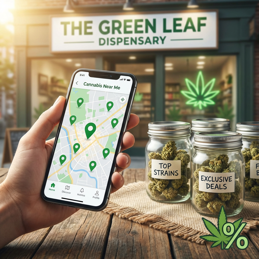 Illustration of Cannabis Near Me: Best Dispensaries, Exclusive Deals & Top Strains
