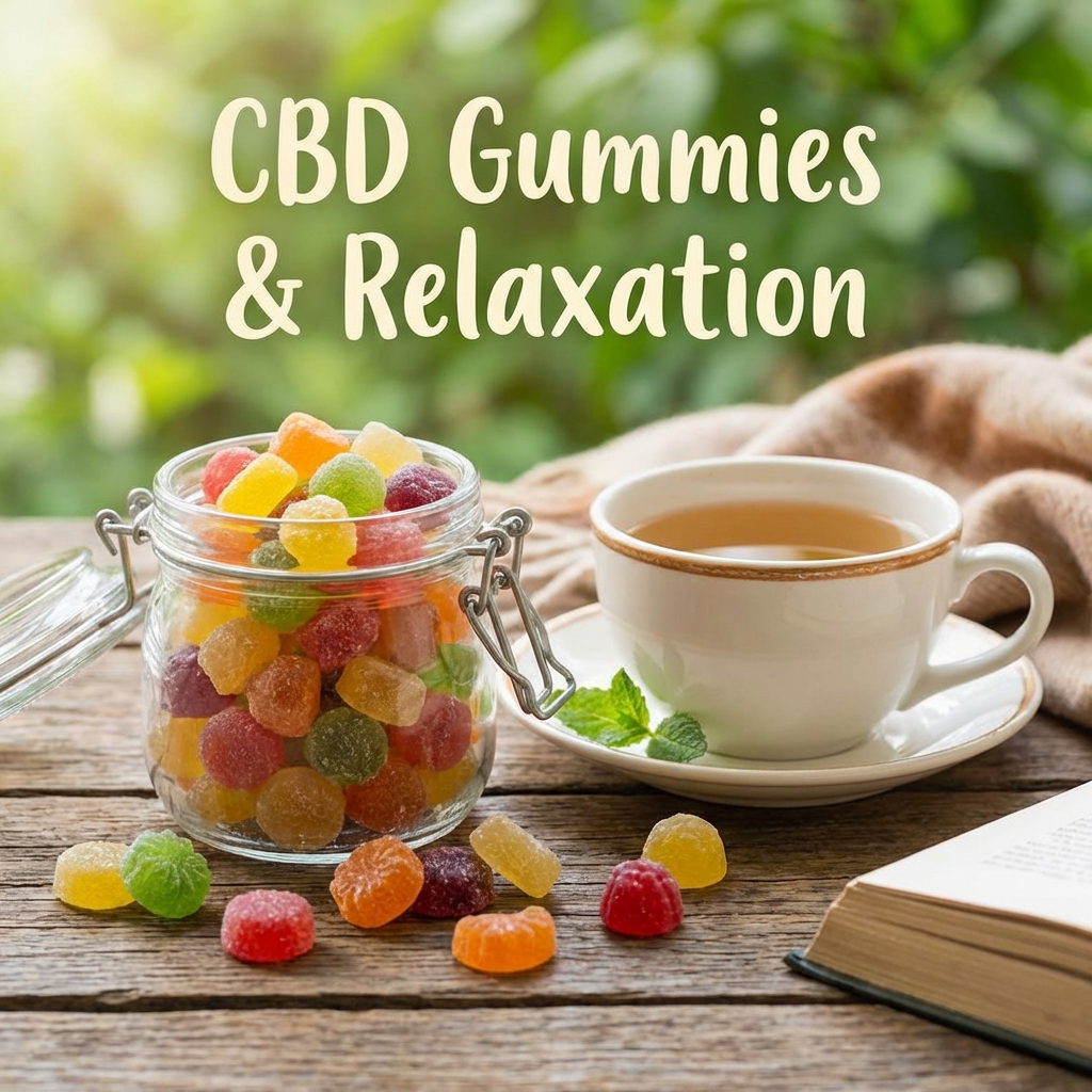 Illustration of CBD Gummies: Must-Have Delicious Relief for Effortless Relaxation