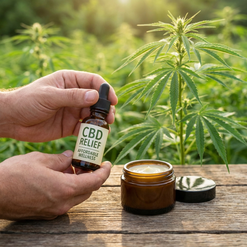 Illustration of CBD: Unlock Stunning Benefits with Best Affordable Relief Now