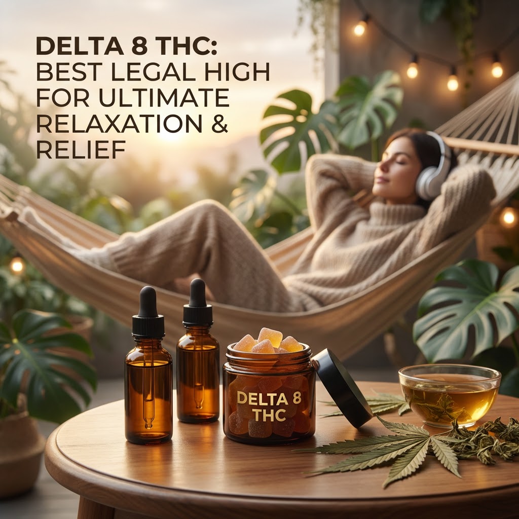 Illustration of Delta 8 THC: Best Legal High for Ultimate Relaxation & Relief