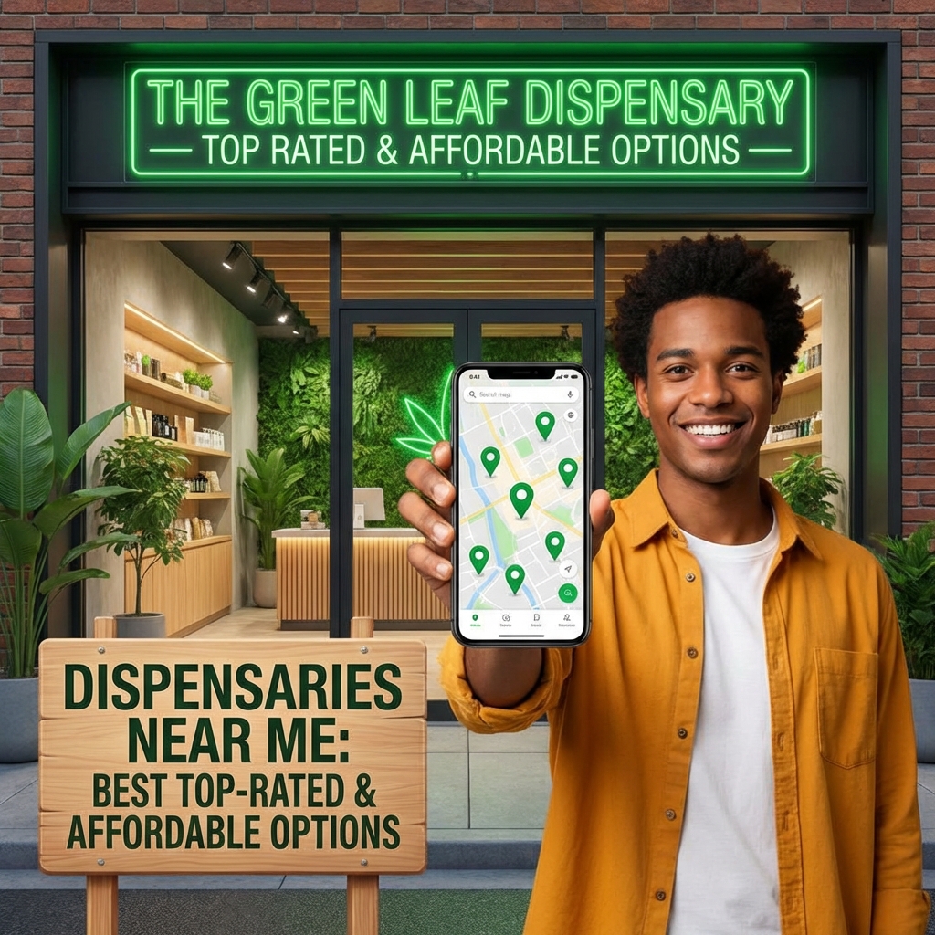 Illustration of Dispensaries Near Me: Best Top-Rated & Affordable Options