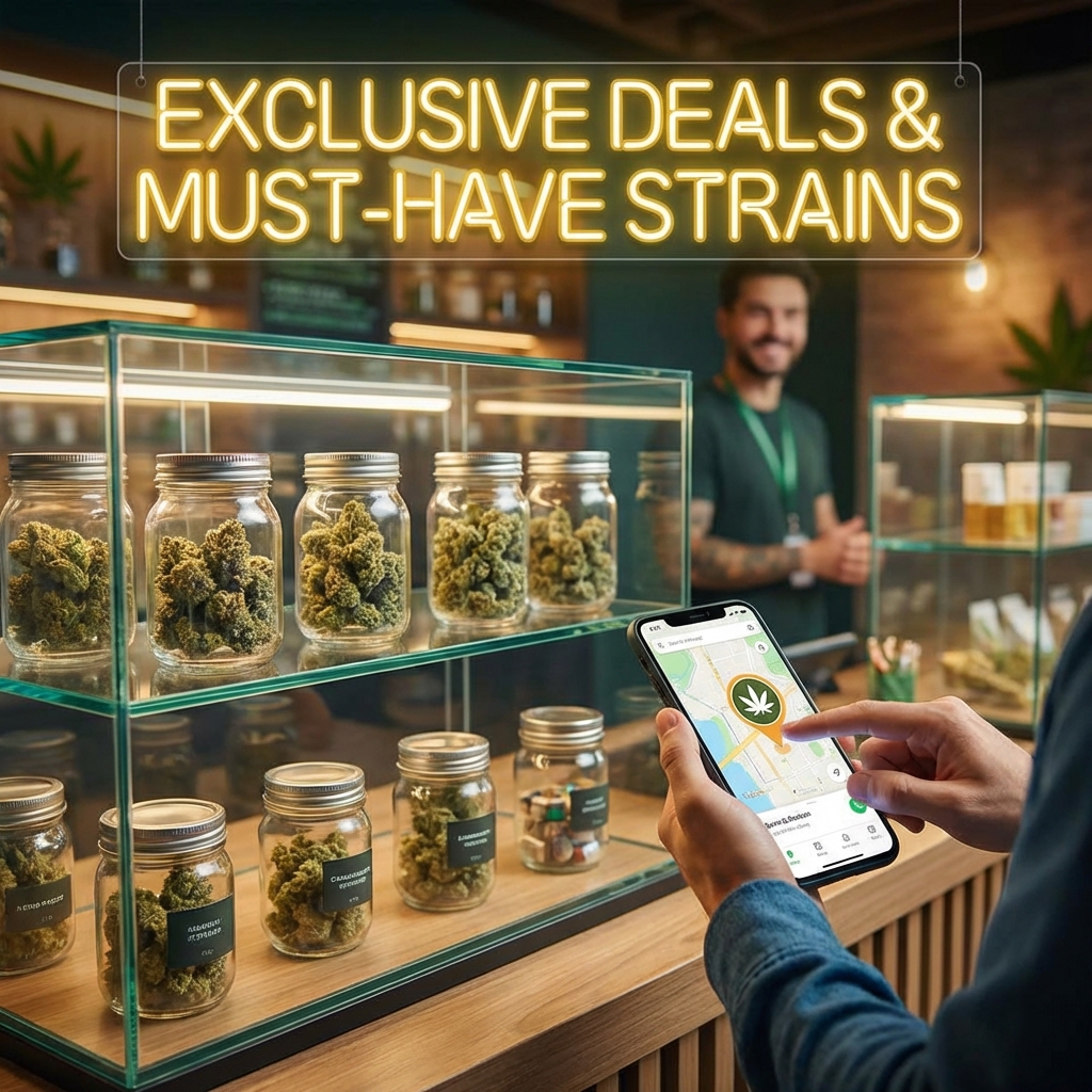 Illustration of Dispensary Near Me: Best Exclusive Deals & Must-Have Strains