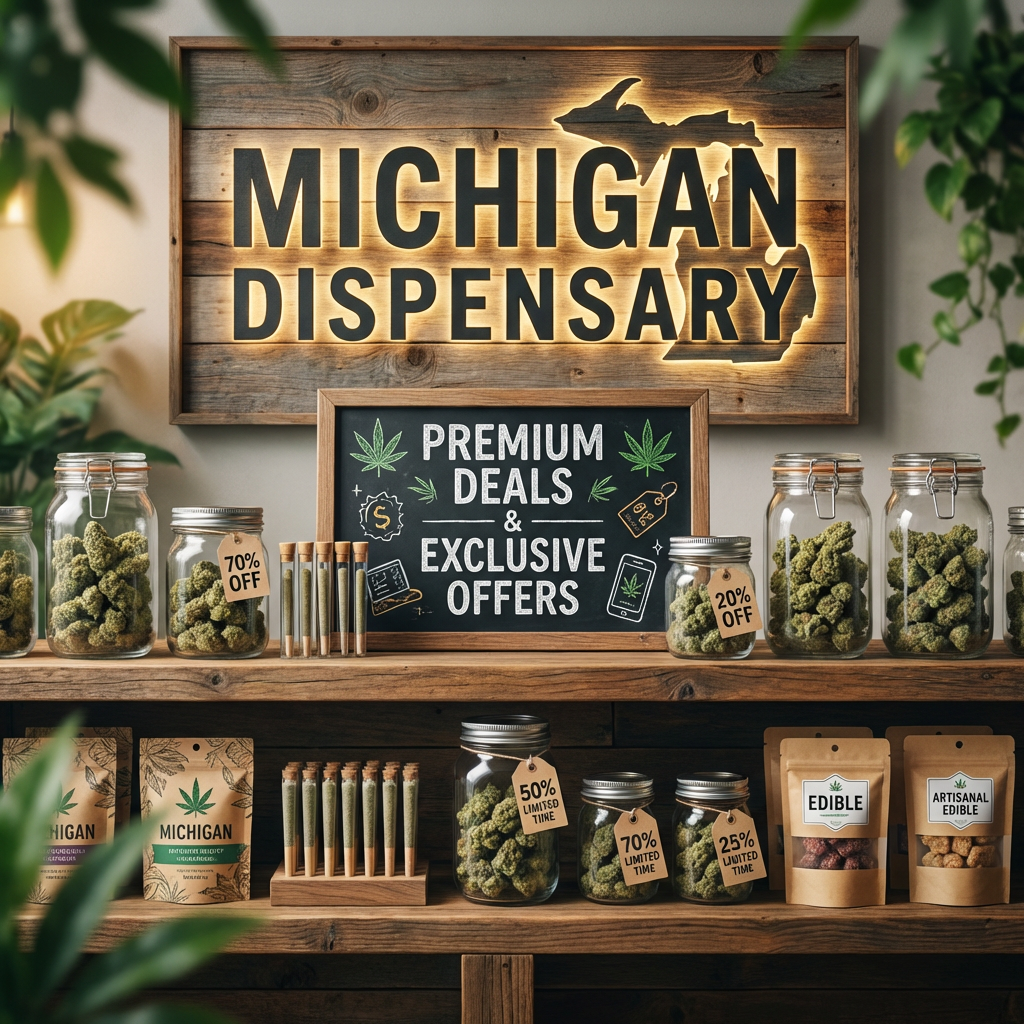Illustration of Michigan Dispensary: Best Premium Cannabis Deals & Exclusive Offers