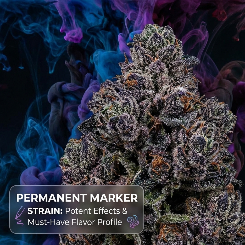 Illustration of Permanent Marker Strain: Potent Effects & Must-Have Flavor Profile
