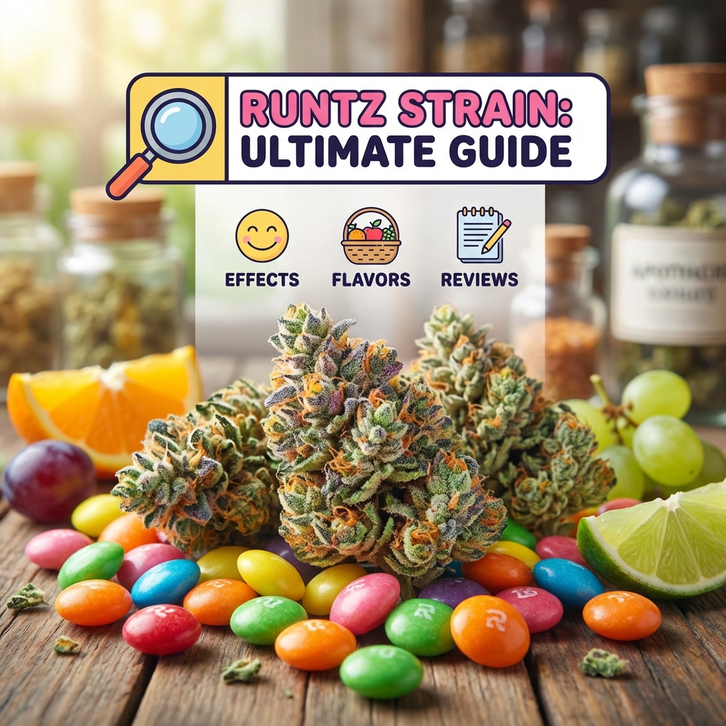 Illustration of Runtz Strain: Ultimate Guide to Best Flavors, Effects & Reviews