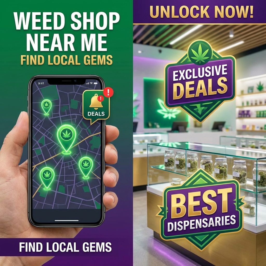 Illustration of Weed Shop Near Me: Best Dispensaries & Exclusive Deals Now!
