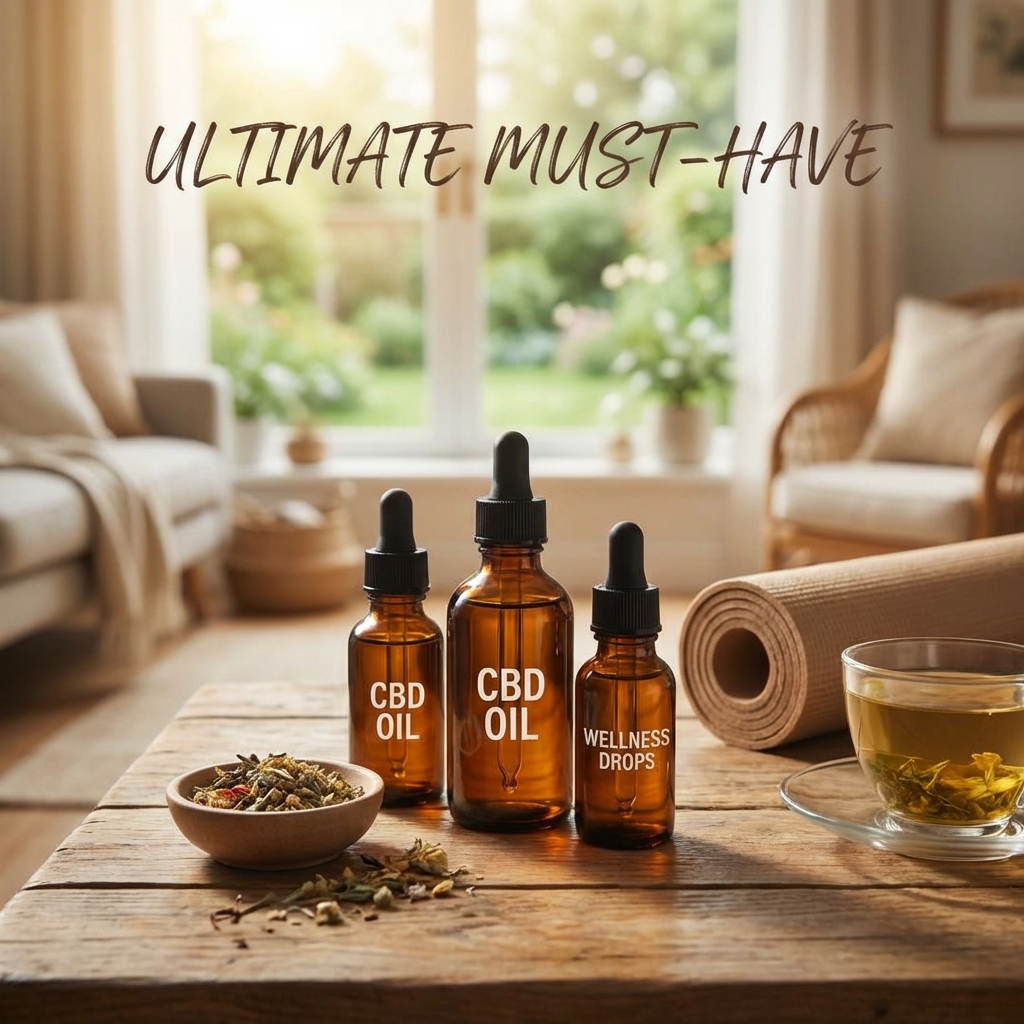Illustration of CBD: Ultimate Must-Have Oils for Effortless Pain Relief and Wellness