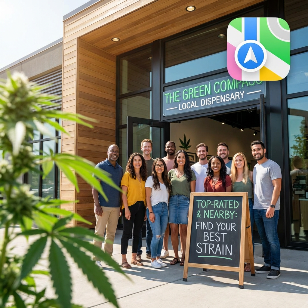 Illustration of Dispensary Near Me: Best Top-Rated Cannabis Shops Nearby